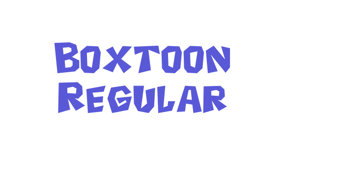 Boxtoon Regular Font Download