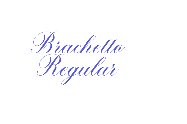 Brachetto Regular Font