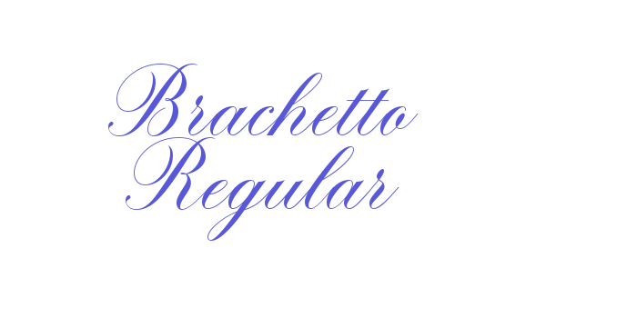 Brachetto Regular Font Download