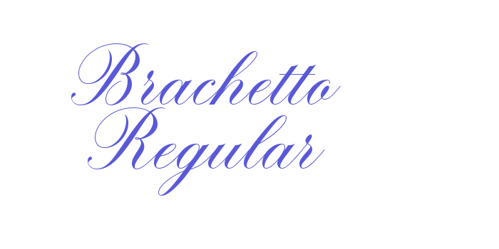 Brachetto Regular Font