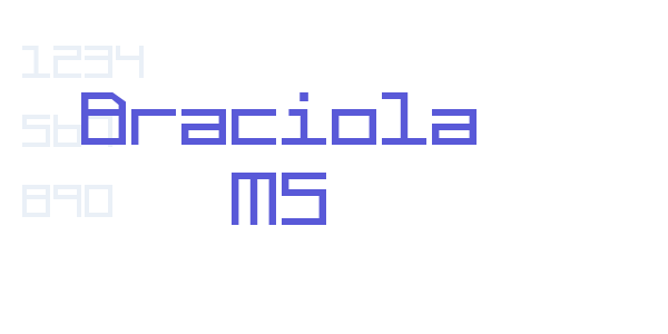 Braciola MS font free