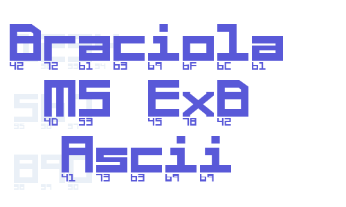 Braciola MS ExB Ascii Font Download