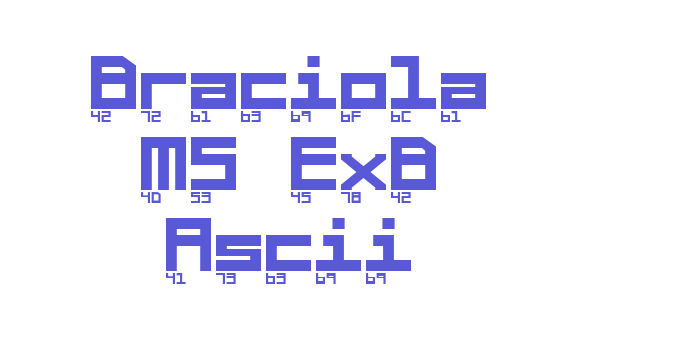 Braciola MS ExB Ascii Font Download