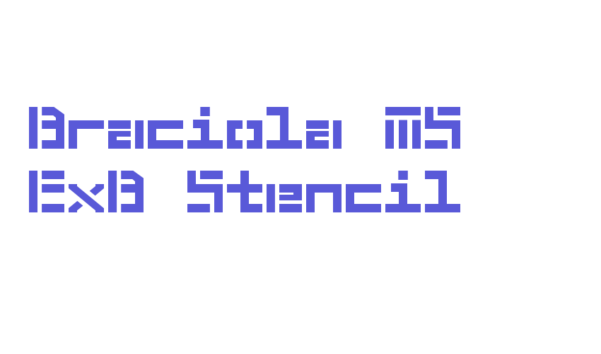 Braciola MS ExB Stencil Font Download