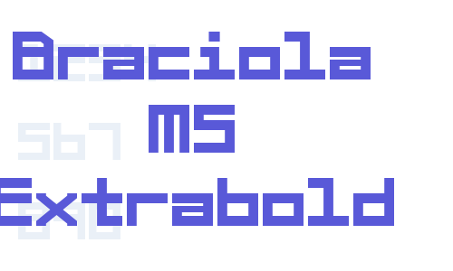 Braciola MS Extrabold Font Download