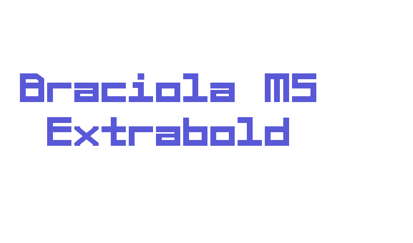 Braciola MS Extrabold Font Download