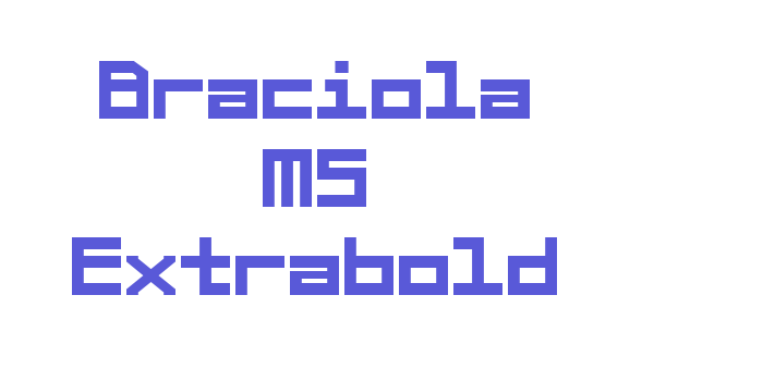 Braciola MS Extrabold Font Download