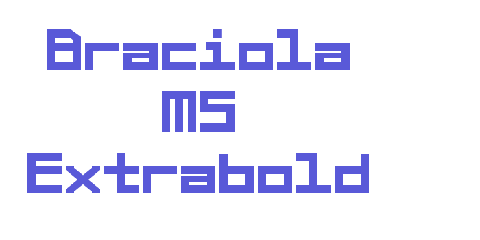 Braciola MS Extrabold Font