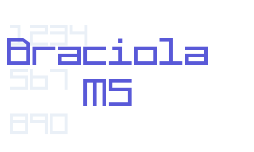 Braciola MS Font Download