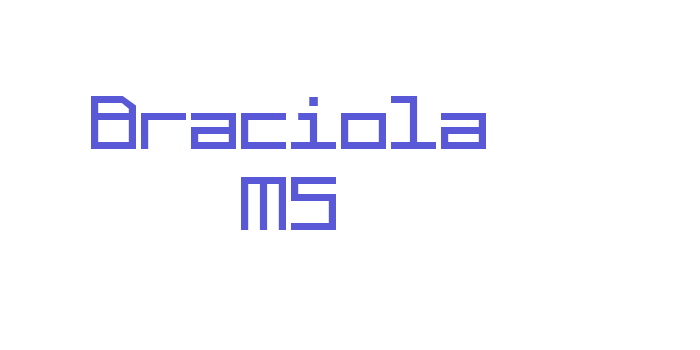 Braciola MS Font Download