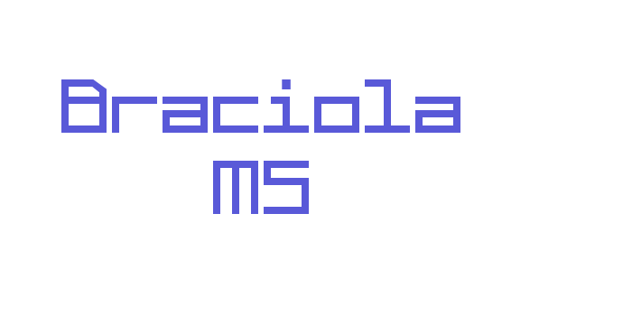 Braciola MS Font