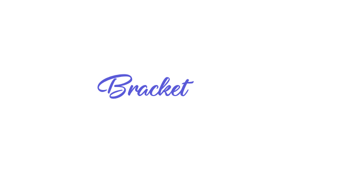 Bracket Font