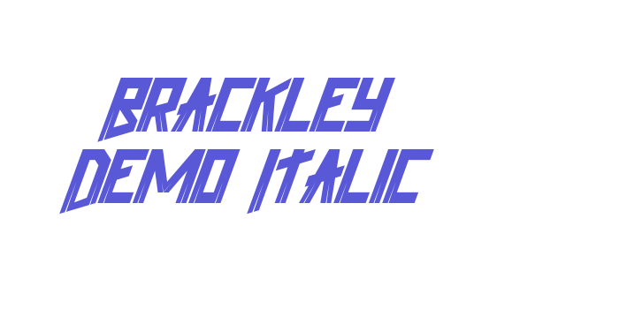 Brackley Demo Italic Font Download