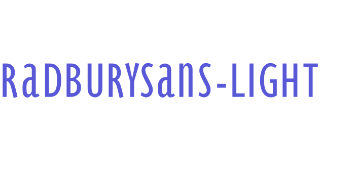 BradburySans-Light Font