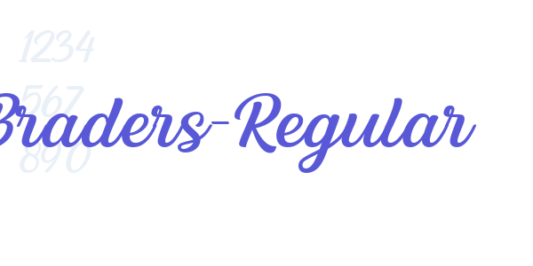 Braders-Regular font free