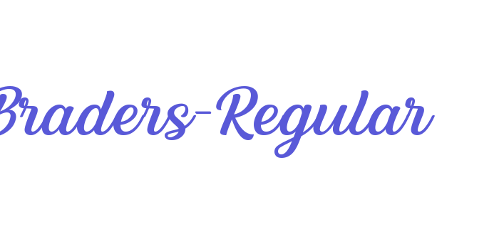 Braders-Regular Font Download