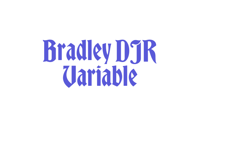 Bradley DJR Variable Font Download