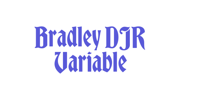 Bradley DJR Variable Font Download