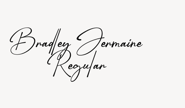 Bradley Jermaine Regular Font