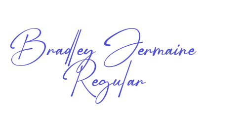 Bradley Jermaine Regular-font-download