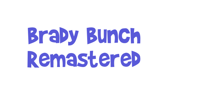 Brady Bunch Remastered Font Download