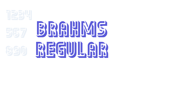 Brahms Regular font free