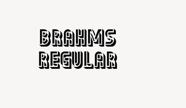 Brahms Regular Font