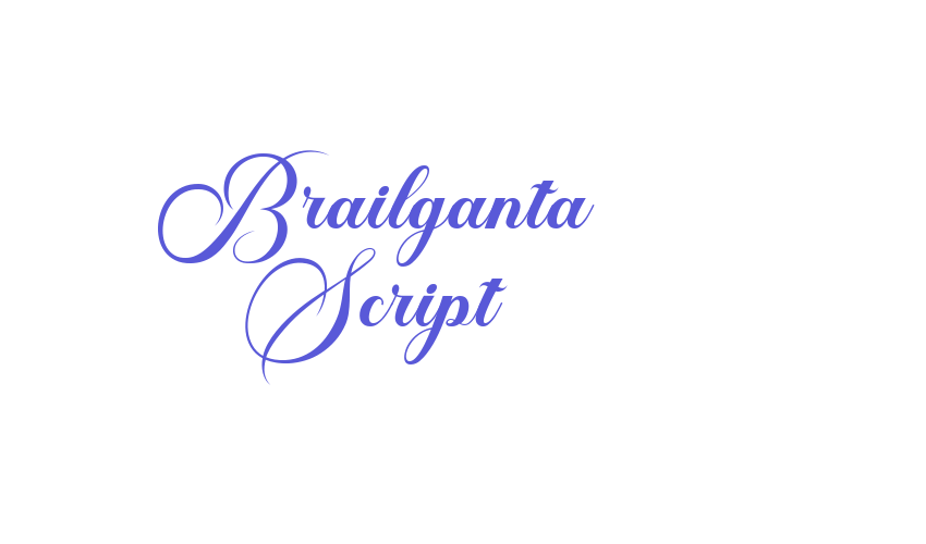 Brailganta Script Font