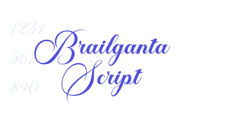 Brailganta Script-font-download