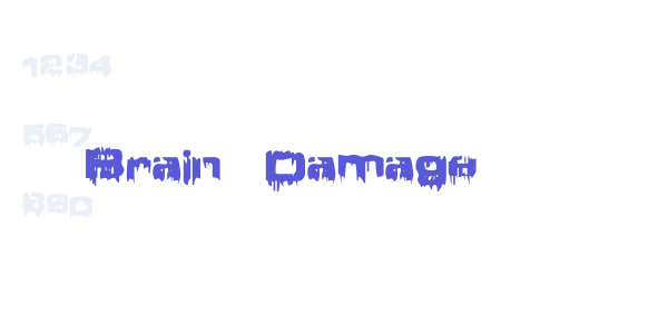 Brain Damage font free