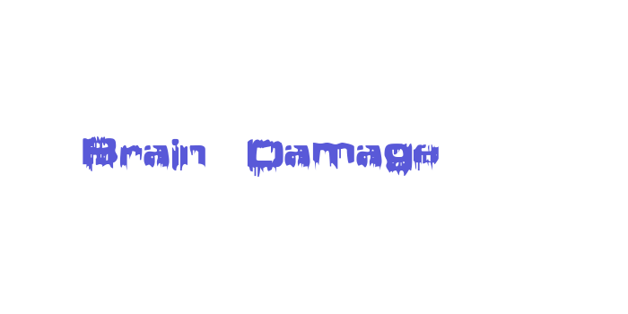 Brain Damage Font Download