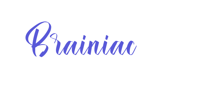 Brainiac Font Download