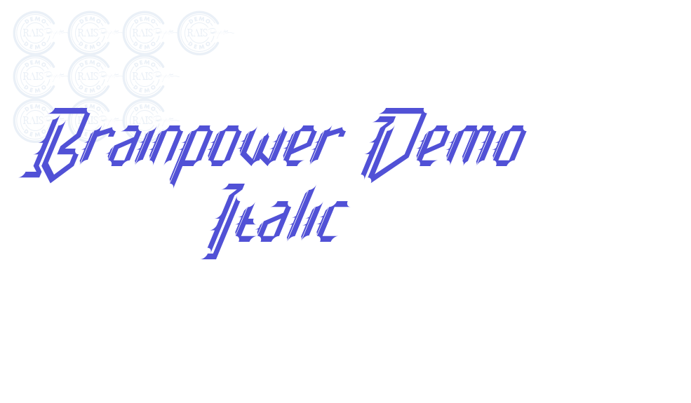 Brainpower Demo Italic-font-download