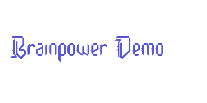 Brainpower Demo Font Download