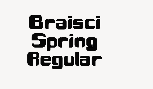 Braisci Spring Regular Font