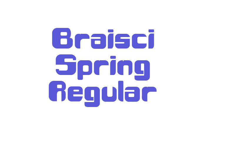 Braisci Spring Regular Font Download