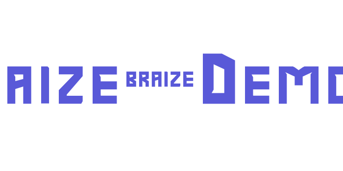 Braize-Demo Font