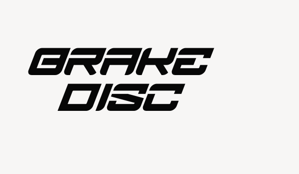 Brake DIsc Font