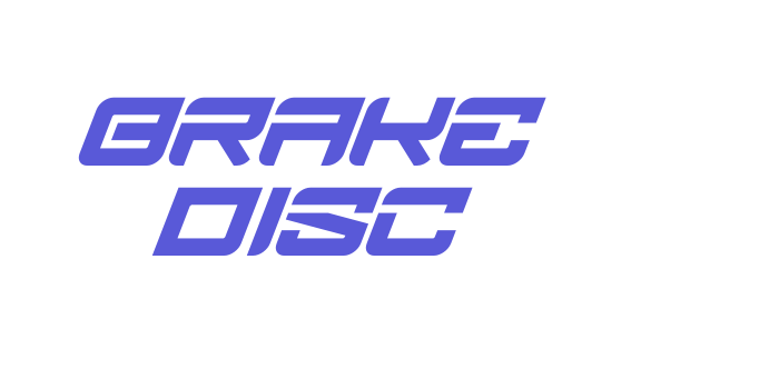 Brake DIsc Font Download