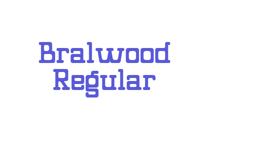 Bralwood Regular Font Download