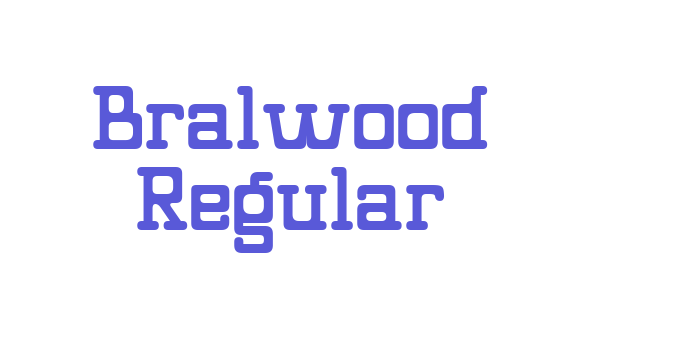 Bralwood Regular Font Download