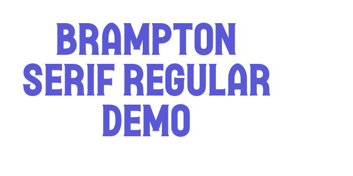 Brampton Serif Regular Demo Font Download