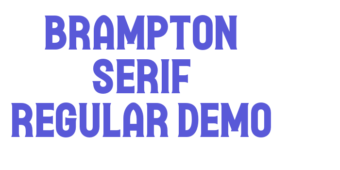 Brampton Serif Regular Demo Font