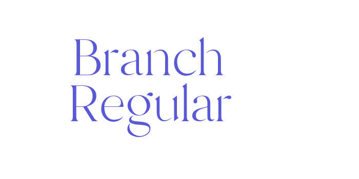 Branch Regular Font