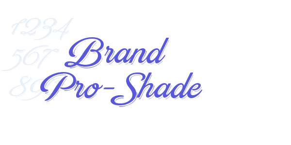 Brand Pro-Shade font free