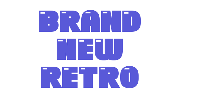 Brand New Retro Font