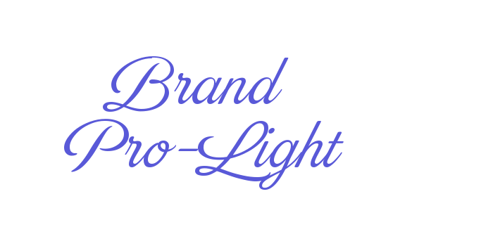 Brand Pro-Light Font