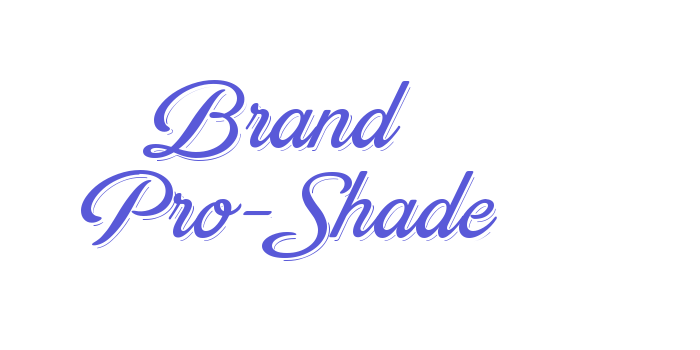 Brand Pro-Shade Font