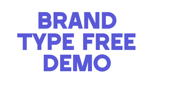 Brand Type Free Demo Font Download