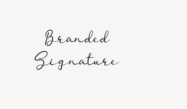 Branded Signature Font